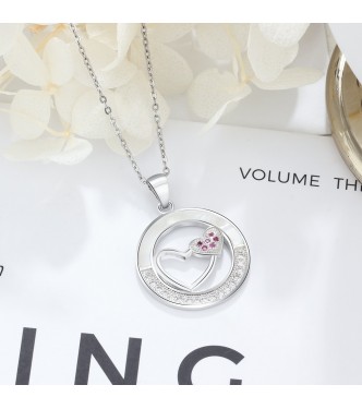 Srebrni obesek Two Hearts