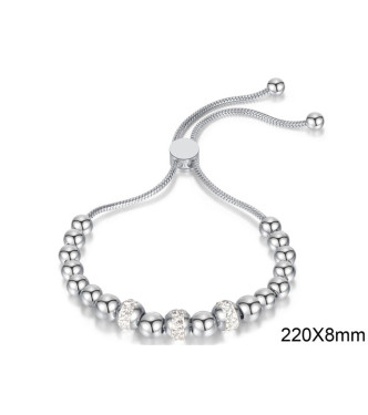 Krasna zapestnica s kroglicami