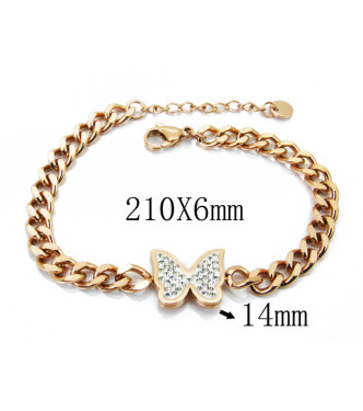 Zlata zapestnica z metuljem