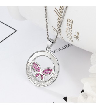 Srebrni obesek Butterfly