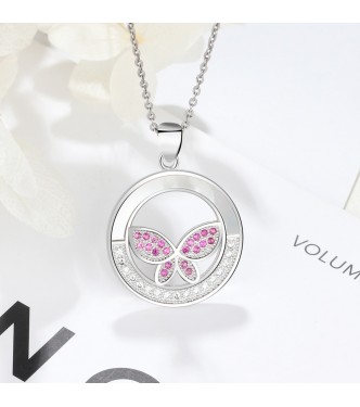 Srebrni obesek Butterfly