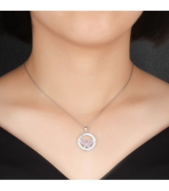 Srebrni obesek Butterfly