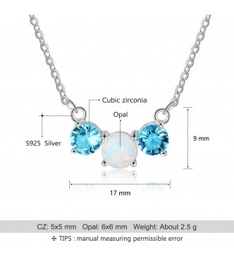 Čudovit obesek iz srebra z opalom 