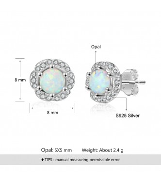Uhani iz srebra Rožca Uhani iz srebra Rožca