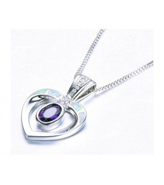 Obesek z opali in kristali Obesek z opali in kristali