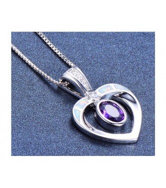 Obesek z opali in kristali Obesek z opali in kristali