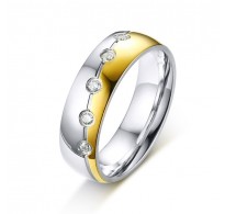 Prstan s kristali "Love is in the air" 