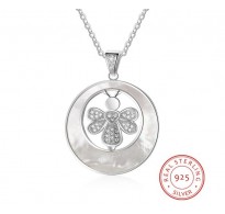 Srebrni obesek  s kristali Bee