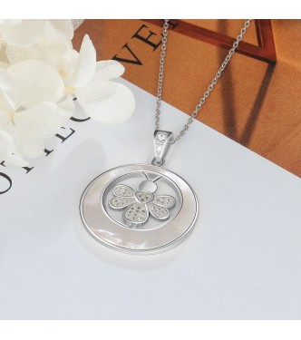 Srebrni obesek  s kristali Bee