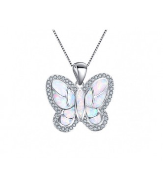 Srebrn obesek  Butterfly