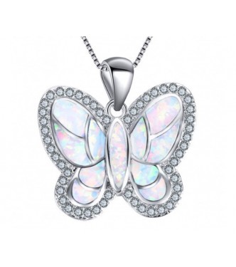 Srebrn obesek  Butterfly