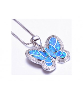 Srebrn obesek  Butterfly