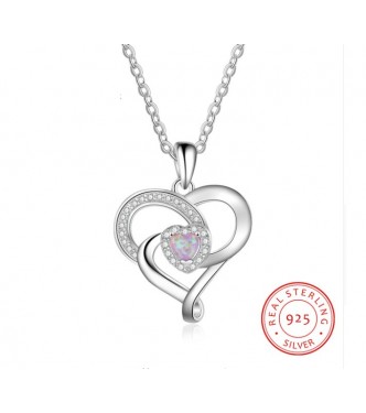 Prisrčen romantičen obesek iz srebra