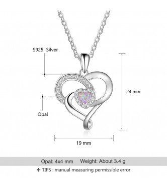 Prisrčen romantičen obesek iz srebra