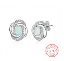 Uhani iz srebra Twist 