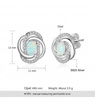 Uhani iz srebra Twist Uhani iz srebra Twist