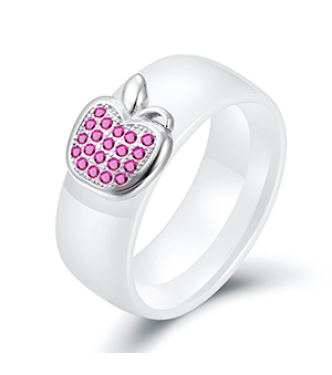 Prstan iz Edenskega vrta z roza kristali Prstan iz Edenskega vrta z roza kristali