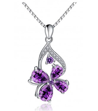 Srebrna vijolica z verižico