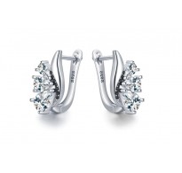 Sijoči srebrni uhani 