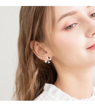 Edinstveni pravljični srebrni uhani
