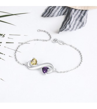 Romantična zapestnica s čudovitimi kristali CZ