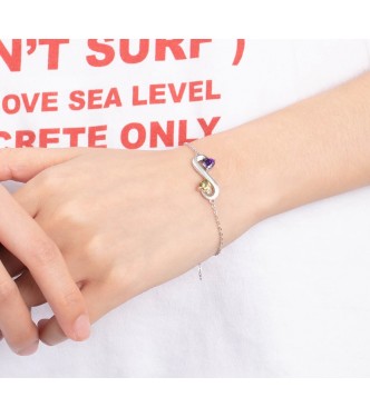 Romantična zapestnica s čudovitimi kristali CZ