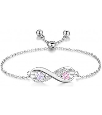 Ljubka zapestnica "Infinity" s čudovitimi barvnimi kristali