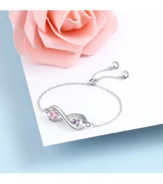 Ljubka zapestnica "Infinity" s čudovitimi barvnimi kristali