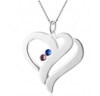 Srebrno srce modernega dizajna Srebrno srce modernega dizajna