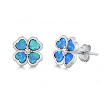 Prikupni srebrni uhani "Lucky clove" Prikupni srebrni uhani "Lucky clove"