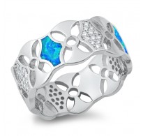 Prečudovit bohemski prstan z opali 