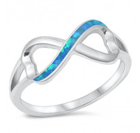 Nebeški srebrni prstan "Infinity"
