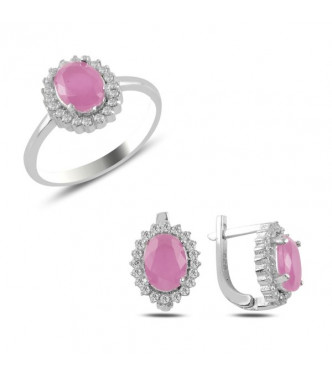 Očarljiv srebrn prstan "Rose"