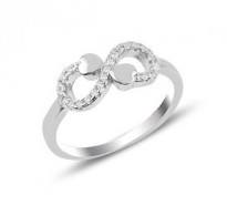 Prefinjen srebrni prstan "Amaya" 
