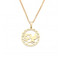 Ljubek obesek z verižico "Golobica miru" 