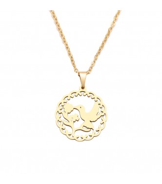 Ljubek obesek z verižico "Golobica miru"