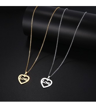 Obesek iz nerjavečega jekla "Love"