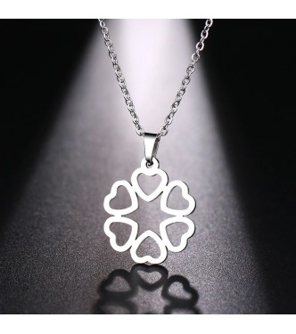 Obesek iz nerjavečega jekla "Krog ljubezni"