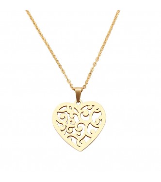 Obesek iz nerjavečega jekla "Srce z viticami" Obesek iz nerjavečega jekla "Srce z viticami"