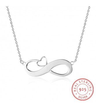 Izjemen srebrn obesek "Love Infinity"