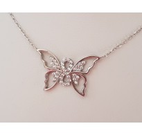 Srebrn obesek "Heavenly butterfly" 