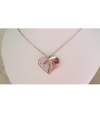 Izjemen srebrn obesek "Veliko srce"