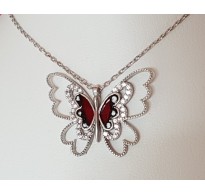 Izjemno lep srebrn obesek "Metulj"