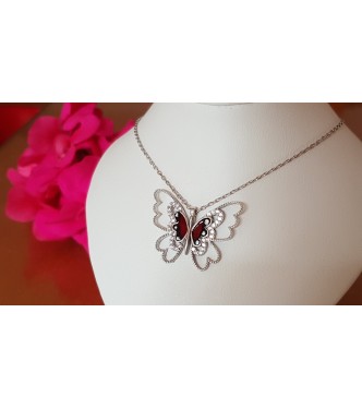 Izjemno lep srebrn obesek "Metulj"