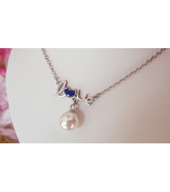 Romantičen srebrn obesek, ki nosi obljubo večne ljubezni Romantičen srebrn obesek, ki nosi obljubo večne ljubezni