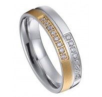 Graciozen prstan iz nerjavečega jekla "Sonja" 