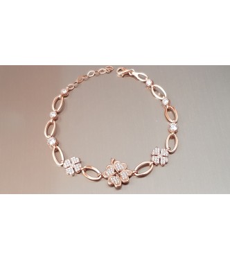 Srebrna zapestnica "Four Leaf Clover"