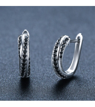 Čudoviti srebrni uhani 'Eloise'