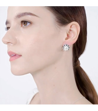 Glamurozni srebrni uhani