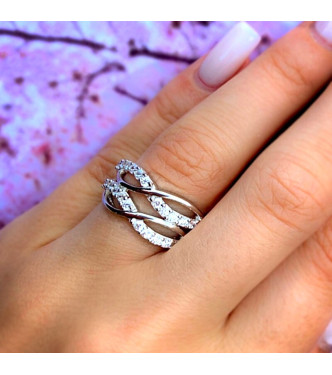 Lep srebrn prstan 'Constance'